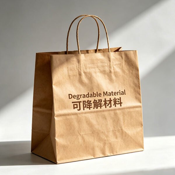 Degradable kraft paper bags